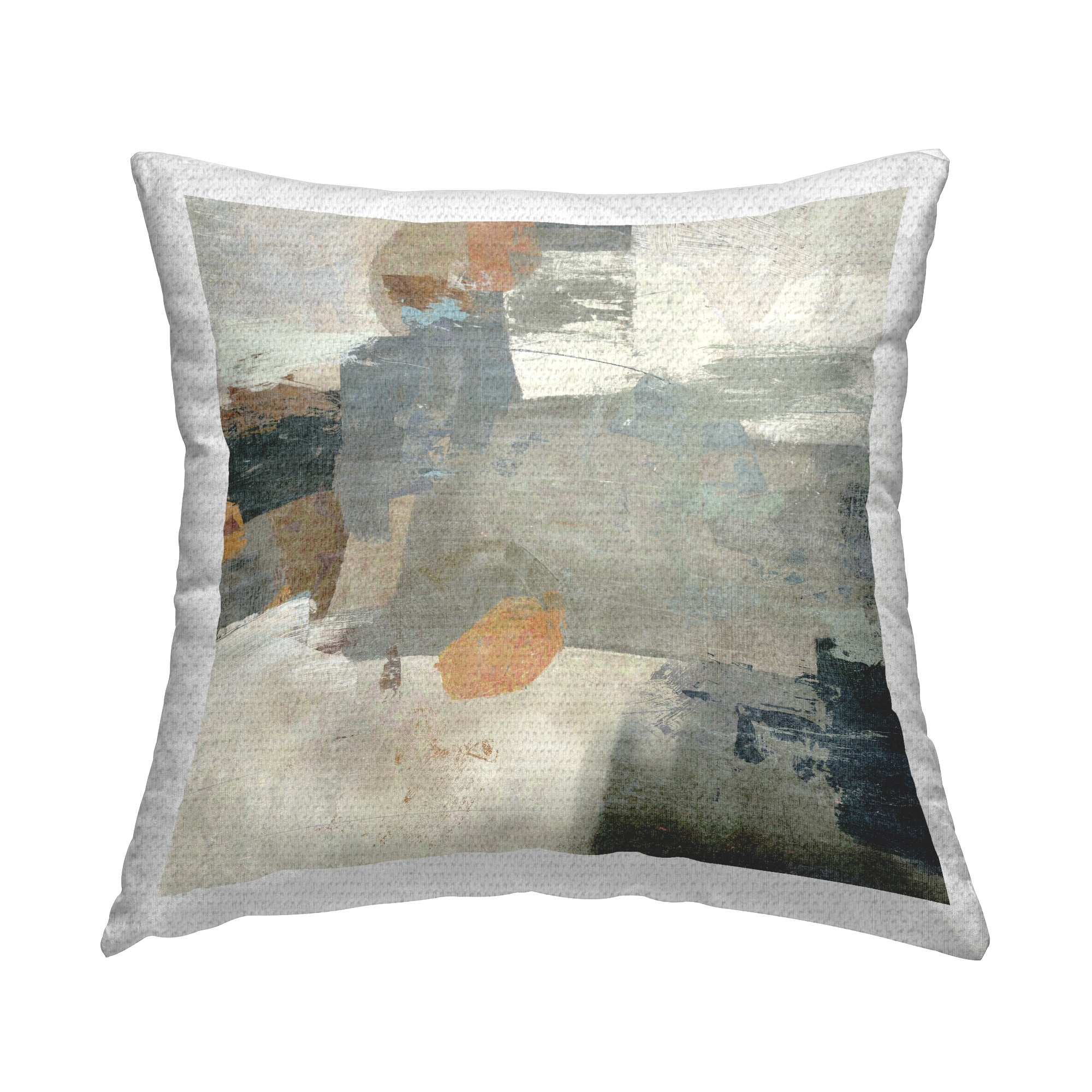 Stupell Rustic Neutral Tones Printed Outdoor Throw Pillow Design by Suzanne Nicoll