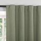 preview thumbnail 3 of 31, Sun Zero Treviso Linen Blend Magnetic Closure Total Blackout Back Tab 1-Piece Curtain Panel, Single Panel