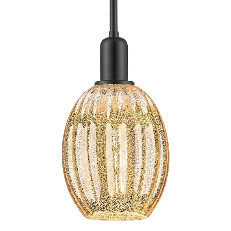 Innovations Lighting 716-1S-G459-6ME Preston 6" Wide Mini Pendant with - Matte Black