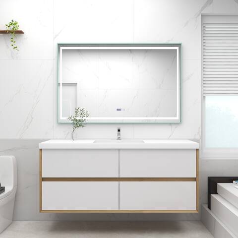 Selina 60" Wall Mounted Vanity with Single Sink