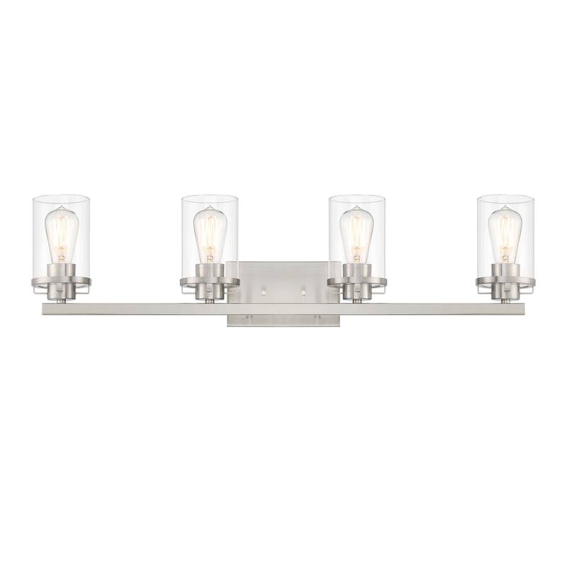 Designers Fountain Jedrek 4 Light 34" Wide Bathroom Vanity Light - Brushed Nickel