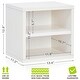 preview thumbnail 2 of 6, Way Basics Modular Connect Shelf Cube Cubby Storage Stackable Closet Organizer Display Shelf, White