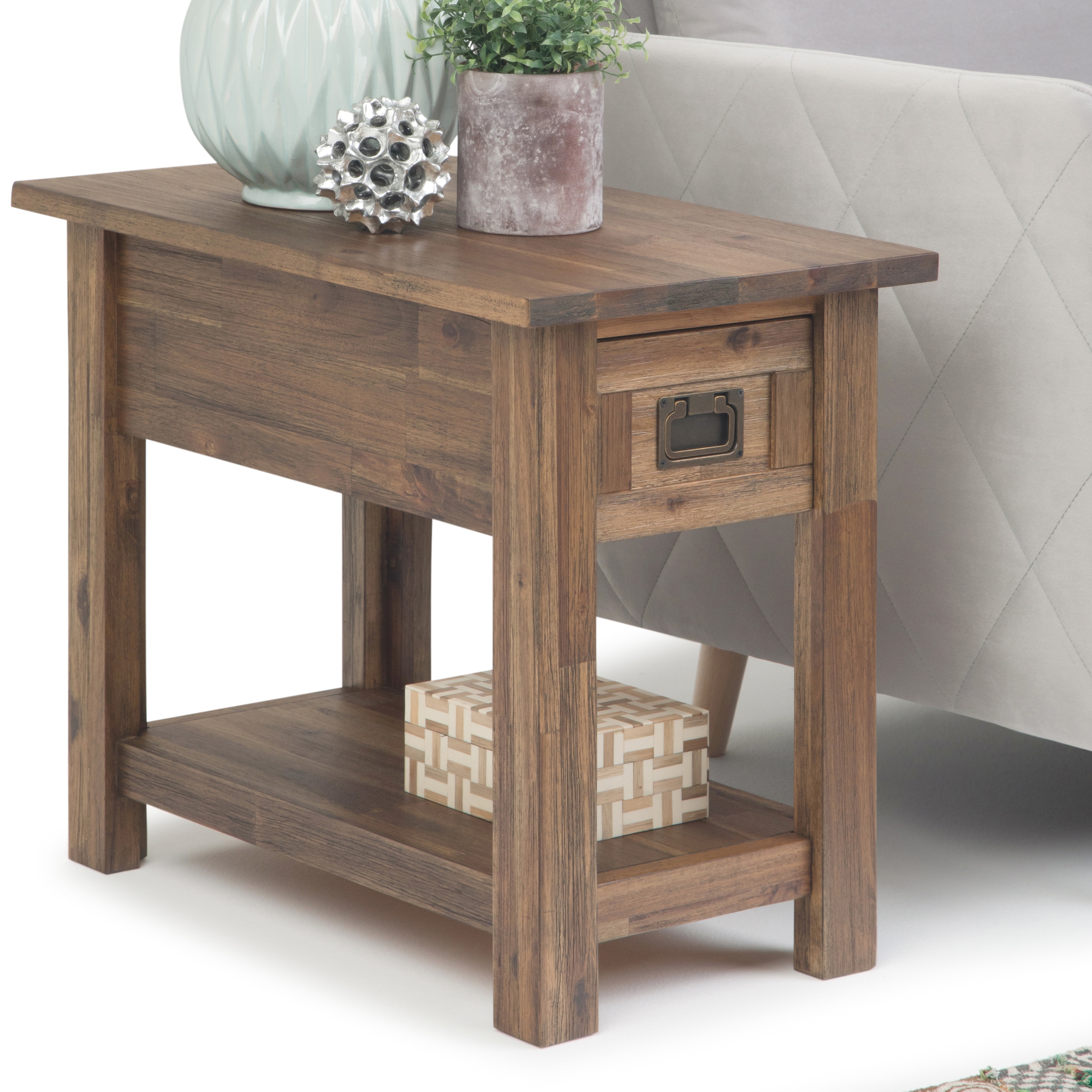 18 Alrich Round Side Table Natural - WyndenHall