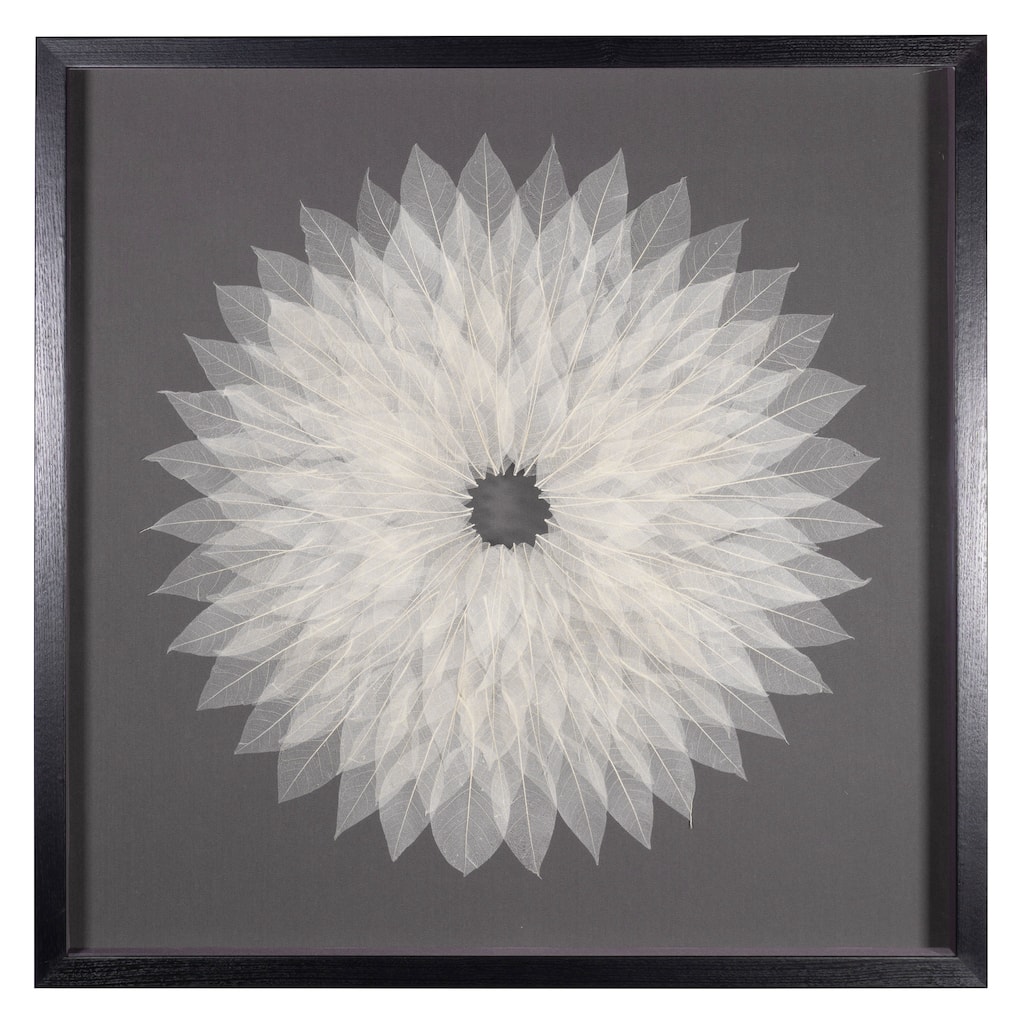 HUJI Magnolia Tree Leaves Blossom Shadow Box Wall Décor