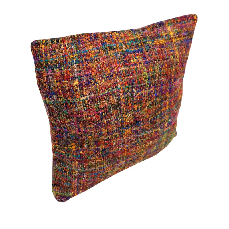 Home&Manor Aubree Hand Spun Silk Pillow 20"