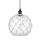 Option Matte Black / Clear Glass / White Rope