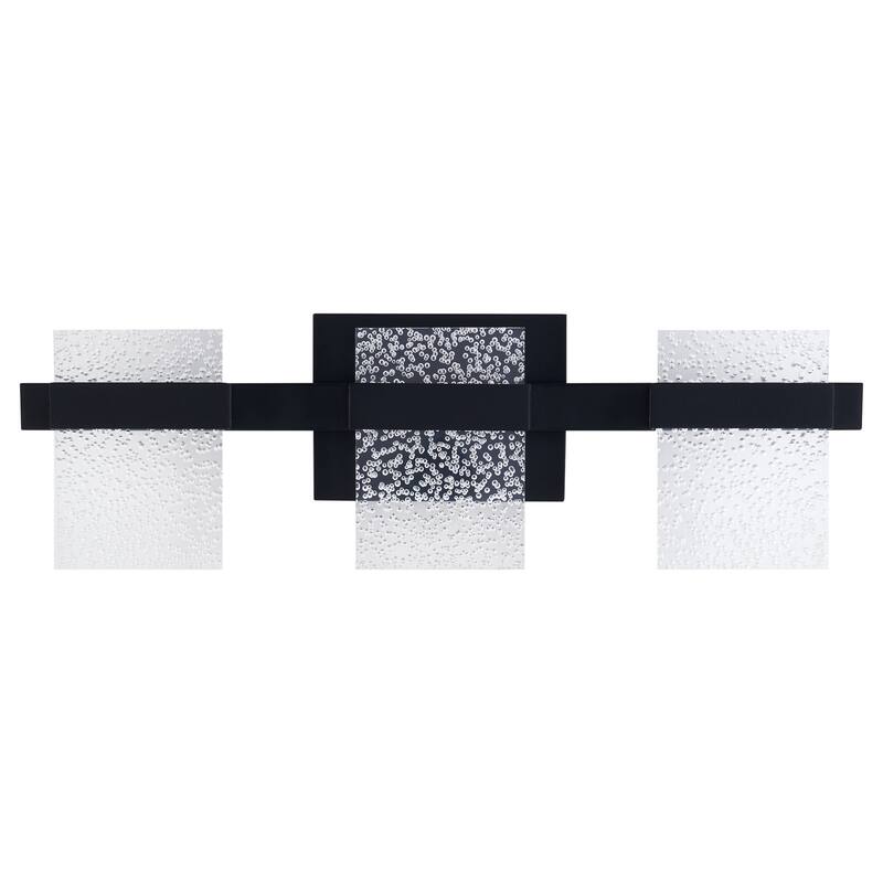 CO-Z Modern 15W LED Wall Sconce Vanity Light Fixture - Black