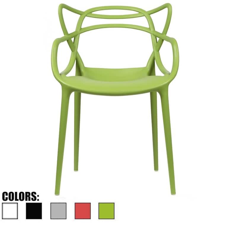 Single Modern Contemporary Design Master Green Dining Arm Chairs
