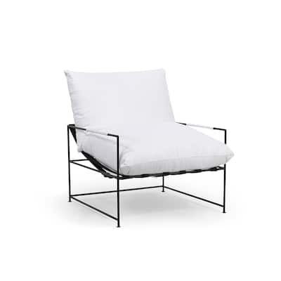 Emerie Upholstered Metal Accent Chair