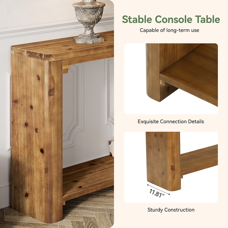 Farmhouse Couch Table Behind Sofa