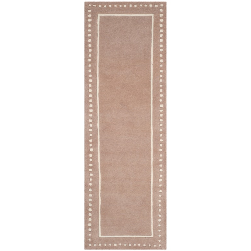 SAFAVIEH Handmade Bella Alverta Dotted Border Wool Rug