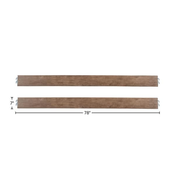 Hanley 78" Wide Bed Rail, Cashew