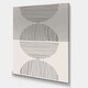 preview thumbnail 3 of 6, Designart "Minimal Geometric Lines And Circle IX" Modern Canvas Wall Art Print 12 In. wide X 20 In. high