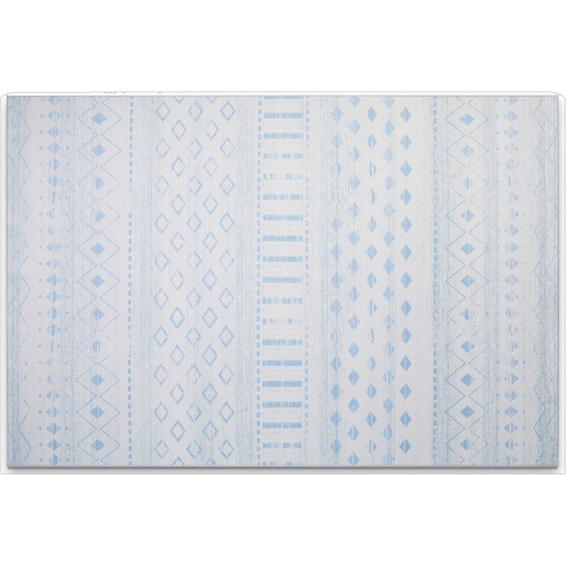 HomeRoots Abstract Geometric Casual Rectangle Area Rug - 8' X 10'