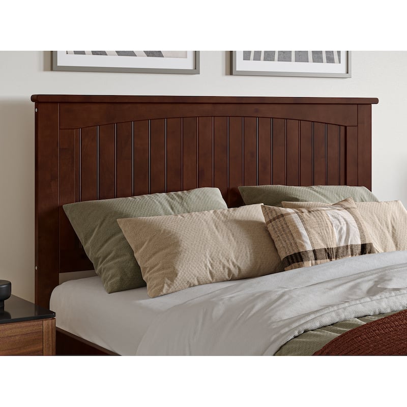 Nantucket Solid Wood Platform Bed with Matching Footboard & Twin Trundle