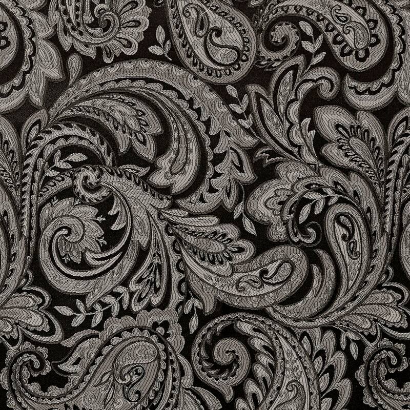 Madison Park Whitman Jacquard Window Rod Pocket Valance with Beads - 50 x 18"