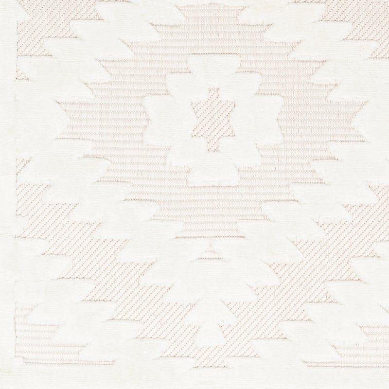 Livabliss San Diego Indoor/ Outdoor Neutral Diamond Area rug