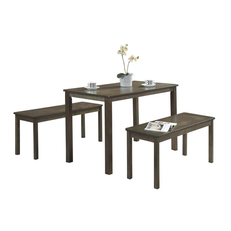 CraftPorch Wood Minimalist 3-piece Dining Set