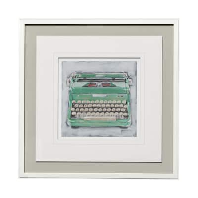 Vintage Typewriter II Framed Art Print