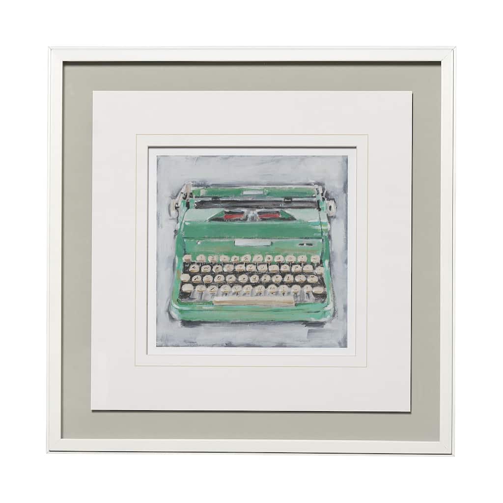 Vintage Typewriter II Framed Art Print