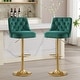 preview thumbnail 3 of 34, HOMYKA 360 Degrees Swivel Bar Chair With Adjustable Height and Metal Feet Bar Stool Set of 2