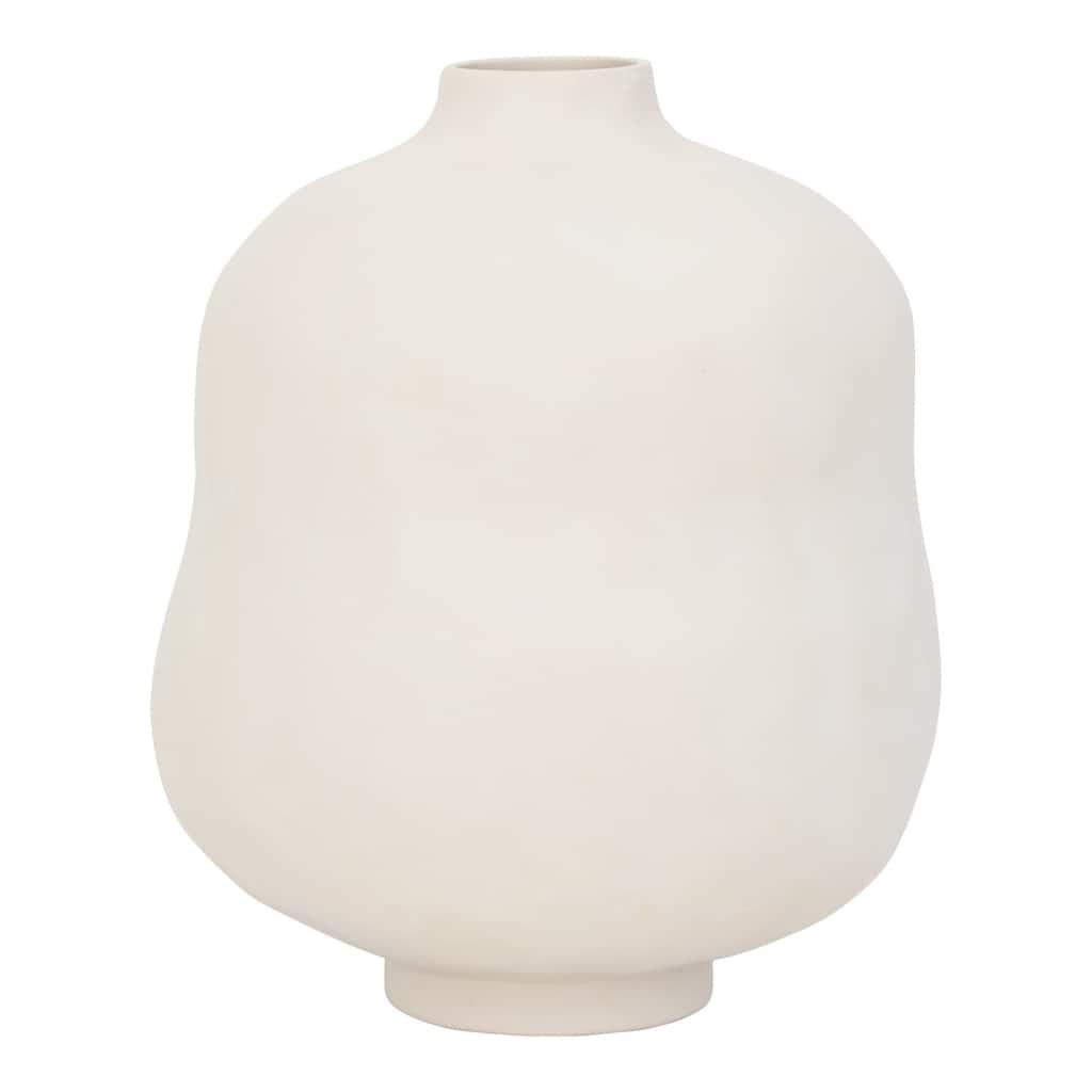 Handmade Ceramic Vase - 16.5" - Cream