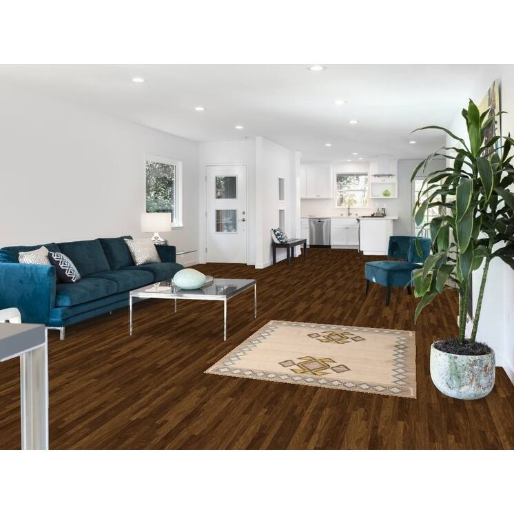 Kilim Shiraz Persian Vintage Area Rug Hand-Woven Wool Carpet - 3'10" x 4'6"