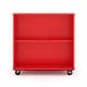preview thumbnail 10 of 14, Tot Mate Open Double Sided Mobile Storage Locker / Bookcase - 36H Red