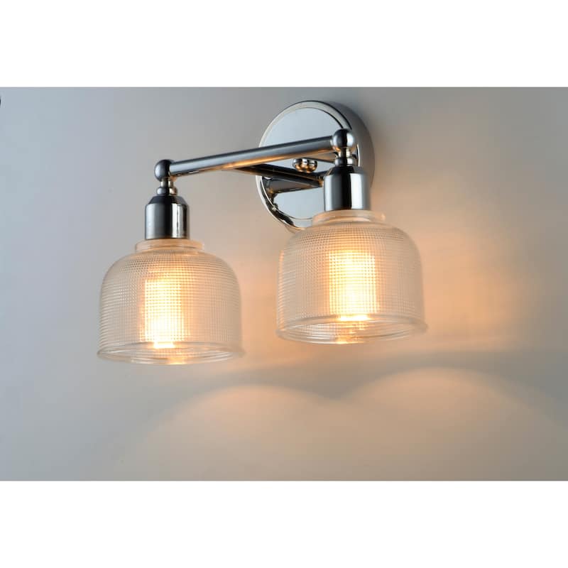 Hollow 2-Light Bath Vanity - Polished chrome