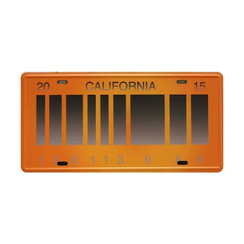 Back To The Future 2 Delorean California License Plate 12" x 6" - 12" X 6"