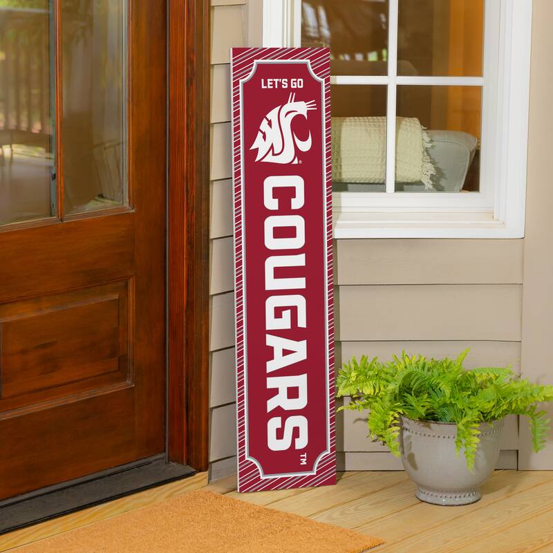 47" Double Sided Seasonal Porch Leaner, Washington State University - 47" x 11.25"
