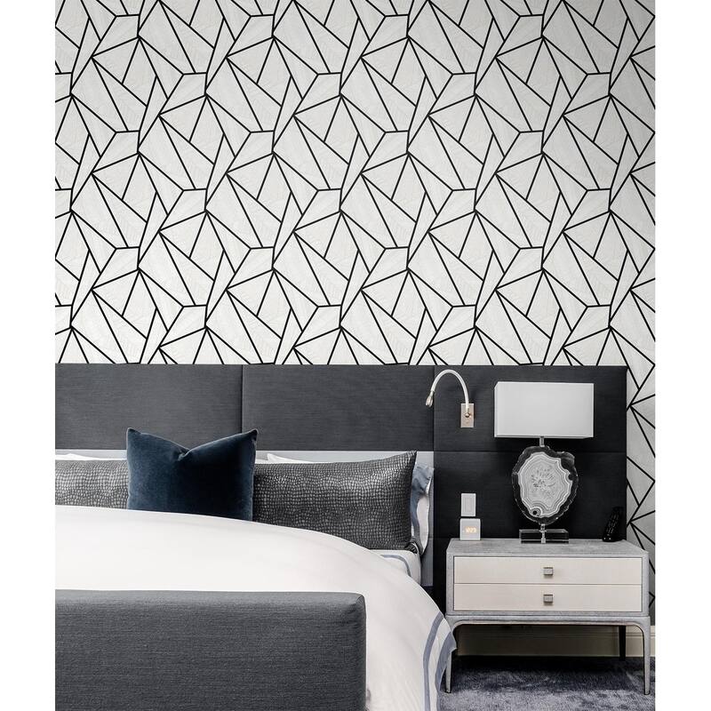 NextWall Vector Geo Peel and Stick Wallpaper - 20.9 in. W x 18 ft. L
