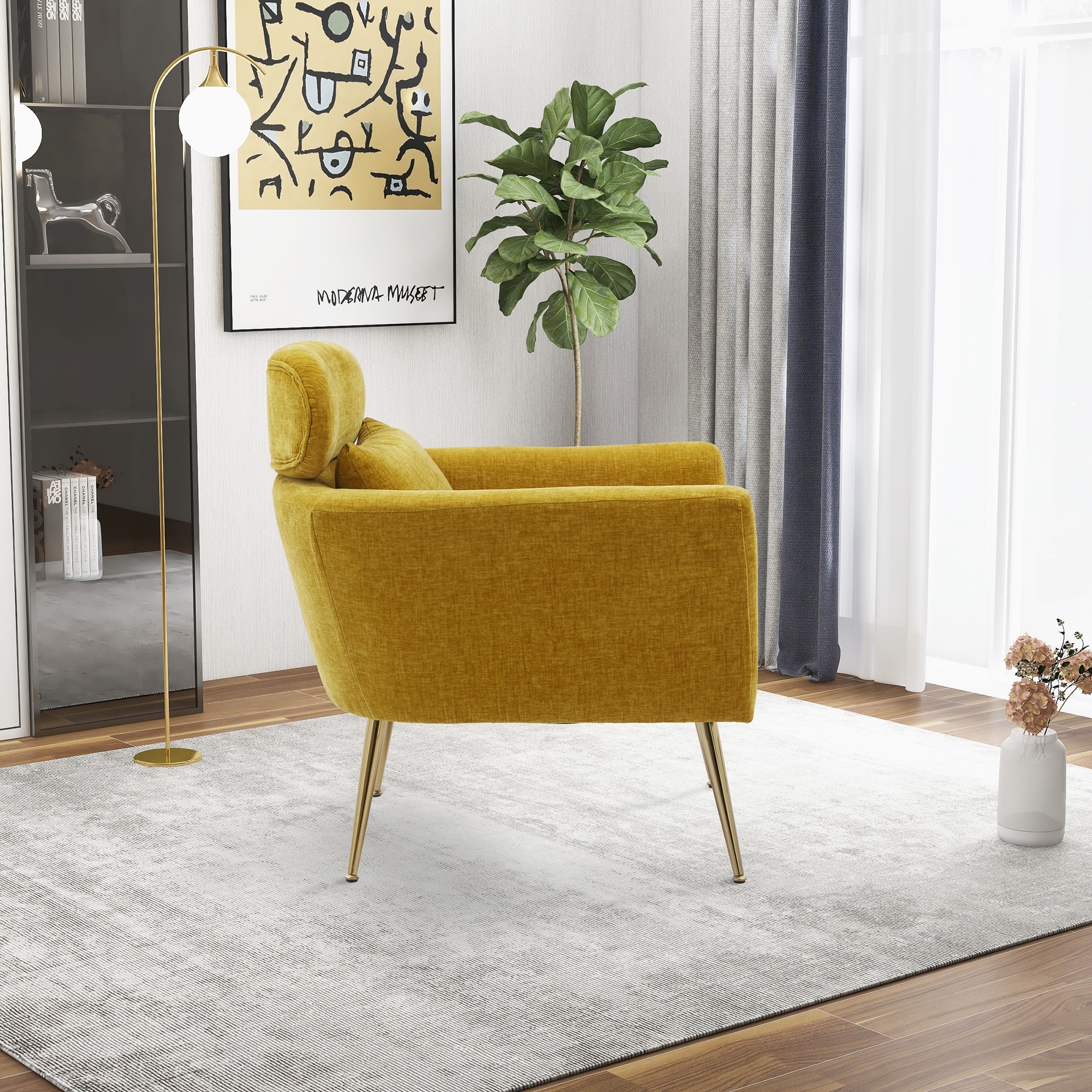 Chenille outlet accent chair