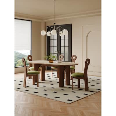 Rove Cavity-stone Design Slate Dining Table