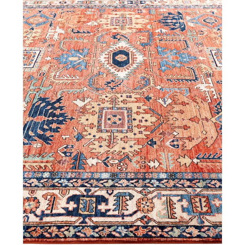 Serapi One-of-a-Kind Hand-Knotted Area Rug - Orange - 8' 1" x 10' 3"