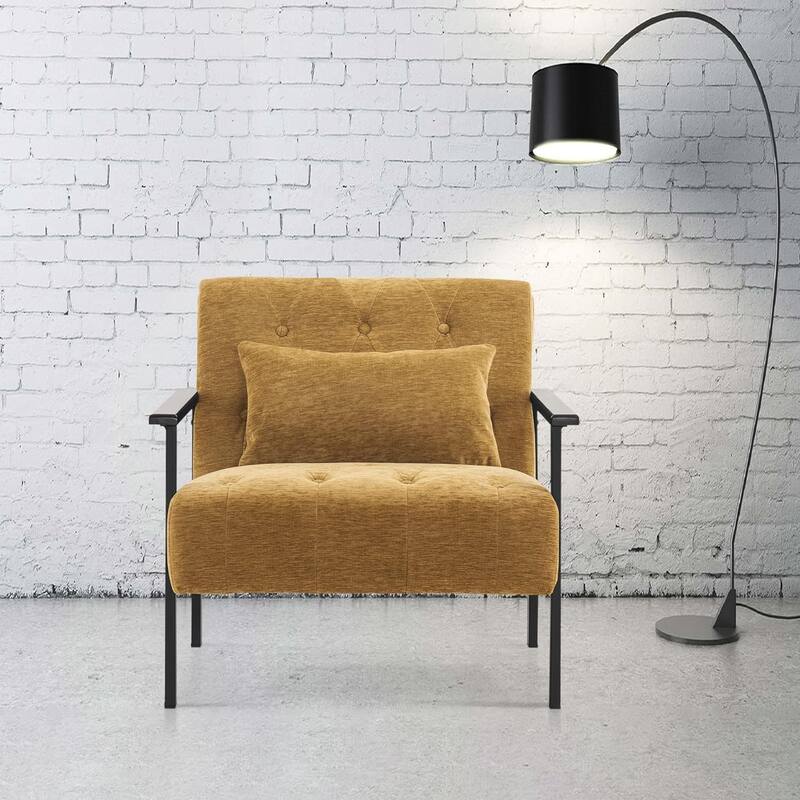MCombo set of 2 Modern Accent, Ergonomics Lounge Chair for Living Room, Chenille, HQ417