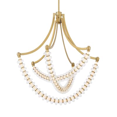 Minka Lavery 5646-L Pearl 30" Wide Abstract Chandelier
