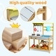 preview thumbnail 12 of 10, GIMMYFIVE Wooden Play Kitchen,Indoor Outdoor Pretend Mud Kitchen Set for Toddler with Removable Sink & Faucet