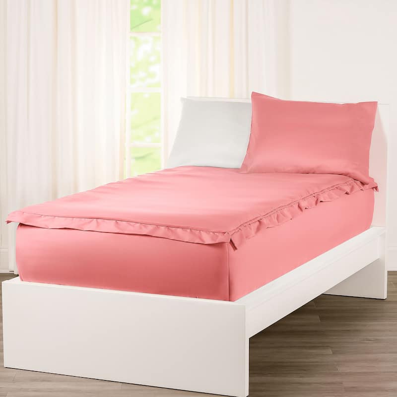 Siscovers Bubblegum Pink Bunkie Deluxe Zipper Bedding Set