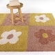 preview thumbnail 6 of 8, Sylvia Floral Shag Area Rug 3'11" x 5'7" - Pink