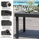 preview thumbnail 4 of 50, 5/7/11-Piece Set Outdoor Aluminum Extendable Patio Dining Set Rectangle Table with Rattan Chairs