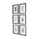 Kate and Laurel Calter 6 Piece Framed Black and White Print Art Set