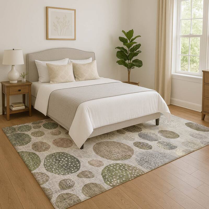 Premium Washable Super Soft Casual Contemporary Mayfield Rug - Taupe - 2'6" x 3'10"