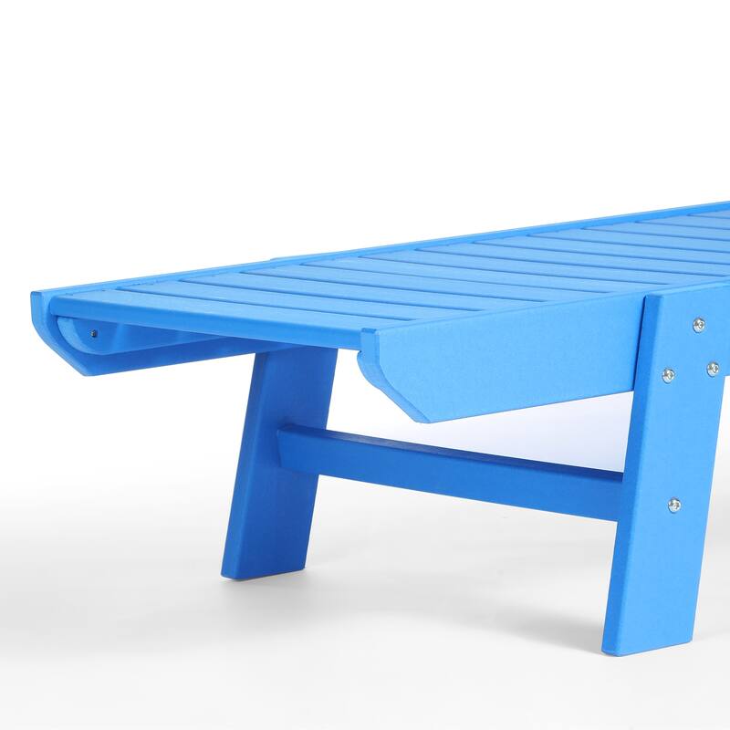 Laguna Hdpe All Weather Outdoor Patio Pool Reclining Chaise Lounge