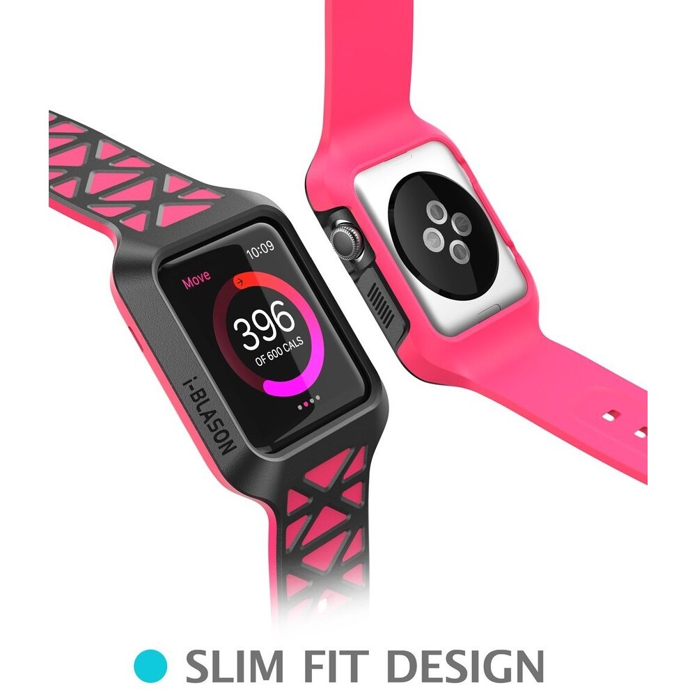 Apple Watch Case I Blason Unity Series Premium Hybrid Protective Bumper Protective Case For Apple Watch 38 Mm 2015 Pink Overstock 16775073 Front raised edges recess your screen to. overstock com