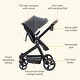 preview thumbnail 5 of 13, 2 In 1 High Landscape Infant Baby Stroller - N/A