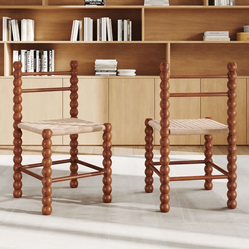 Wooden Dining Chairs Set of 2