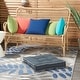 preview thumbnail 5 of 4, Mina Victory Indoor/Outdoor Classic Modern Solid Floor or Chair Cushion, ( 18" X 18" X 3" )