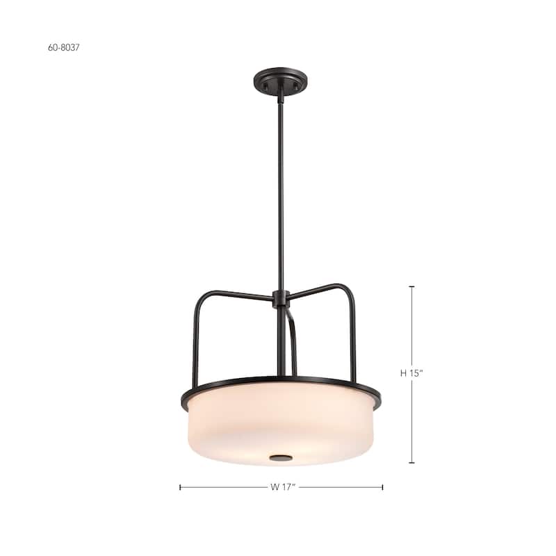 Nuvo Lighting 60/8037 Warren 3 Light 17" Wide Pendant