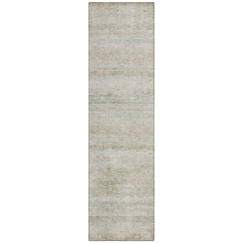 Machine Washable Indoor/Outdoor Watercolor Ombre Chantille Rug